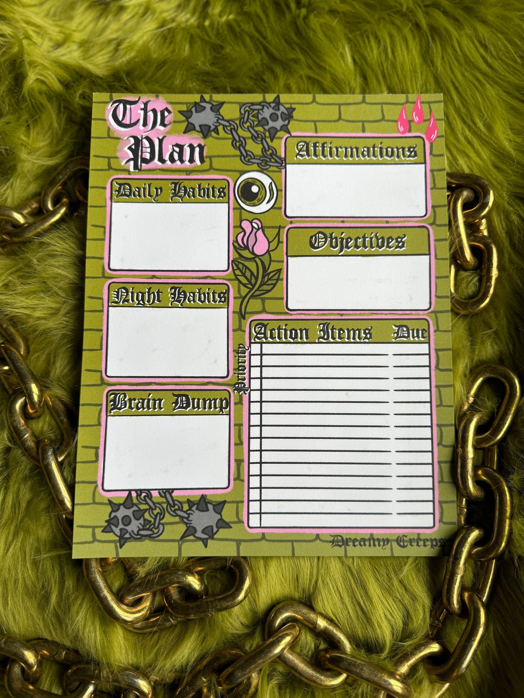 Goal Setting & Day Stationary Pack ADHD Friendly