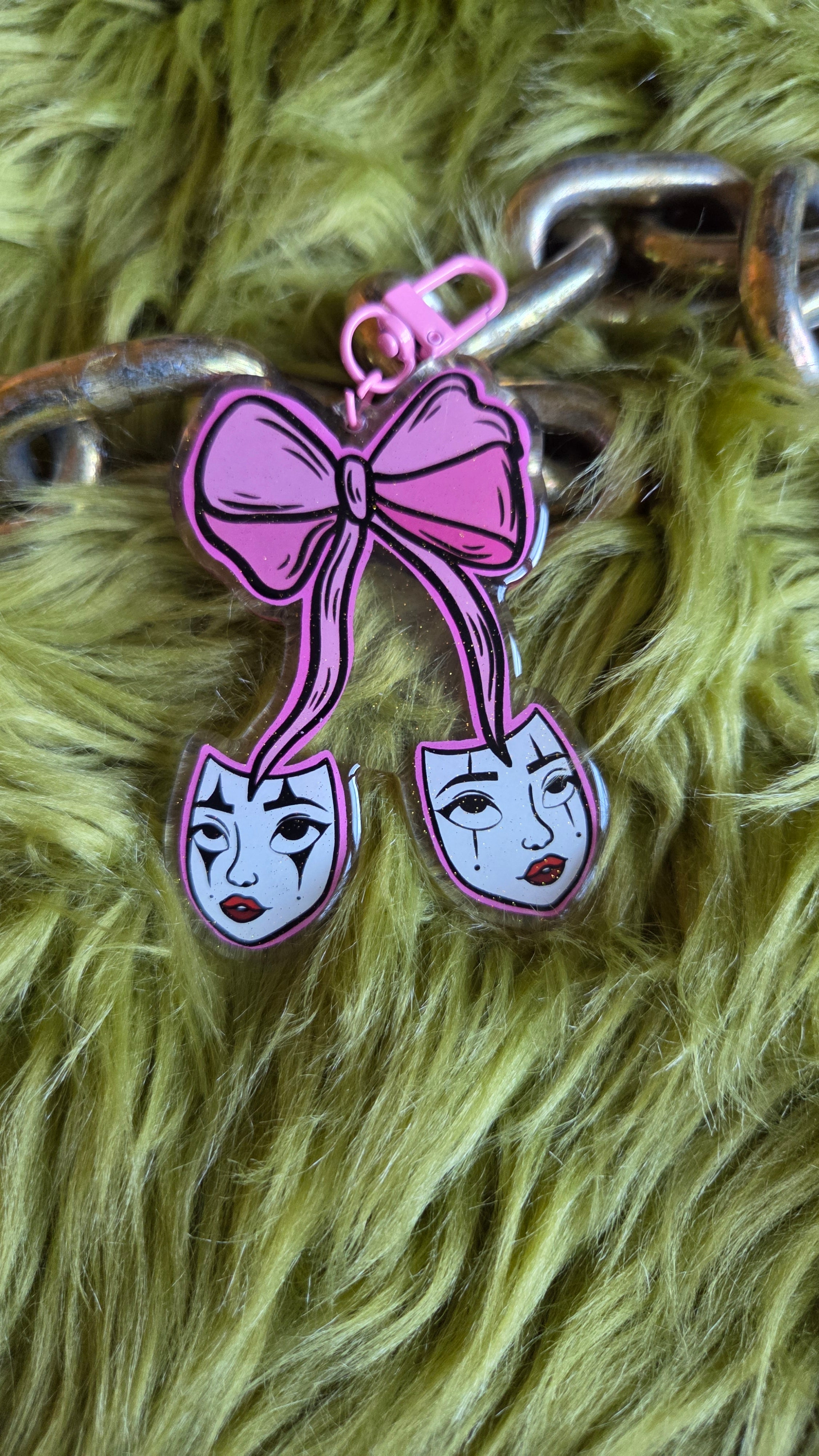 Clown Bow Keychain