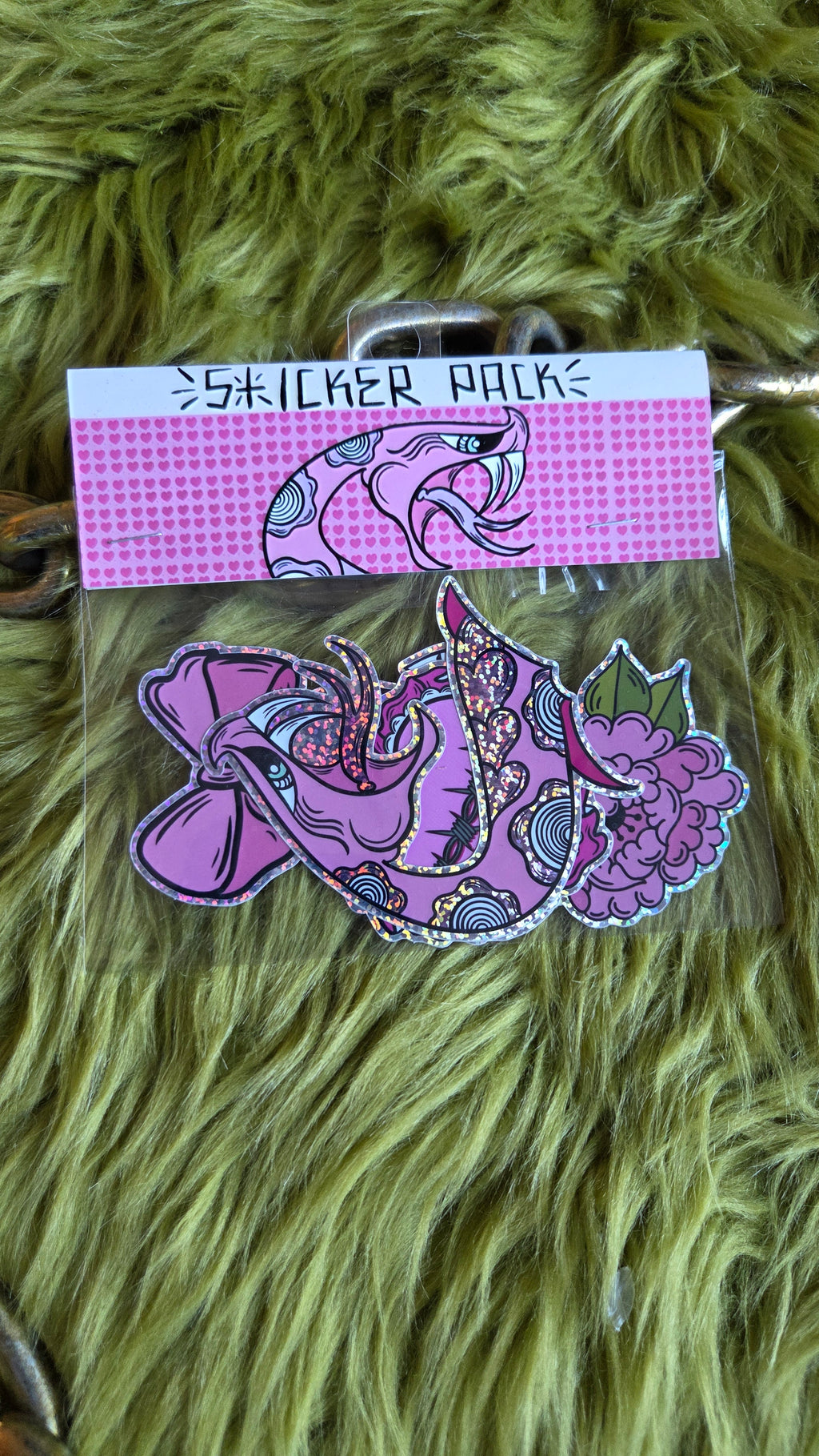 Pink Tattoo Flash Sticker Pack