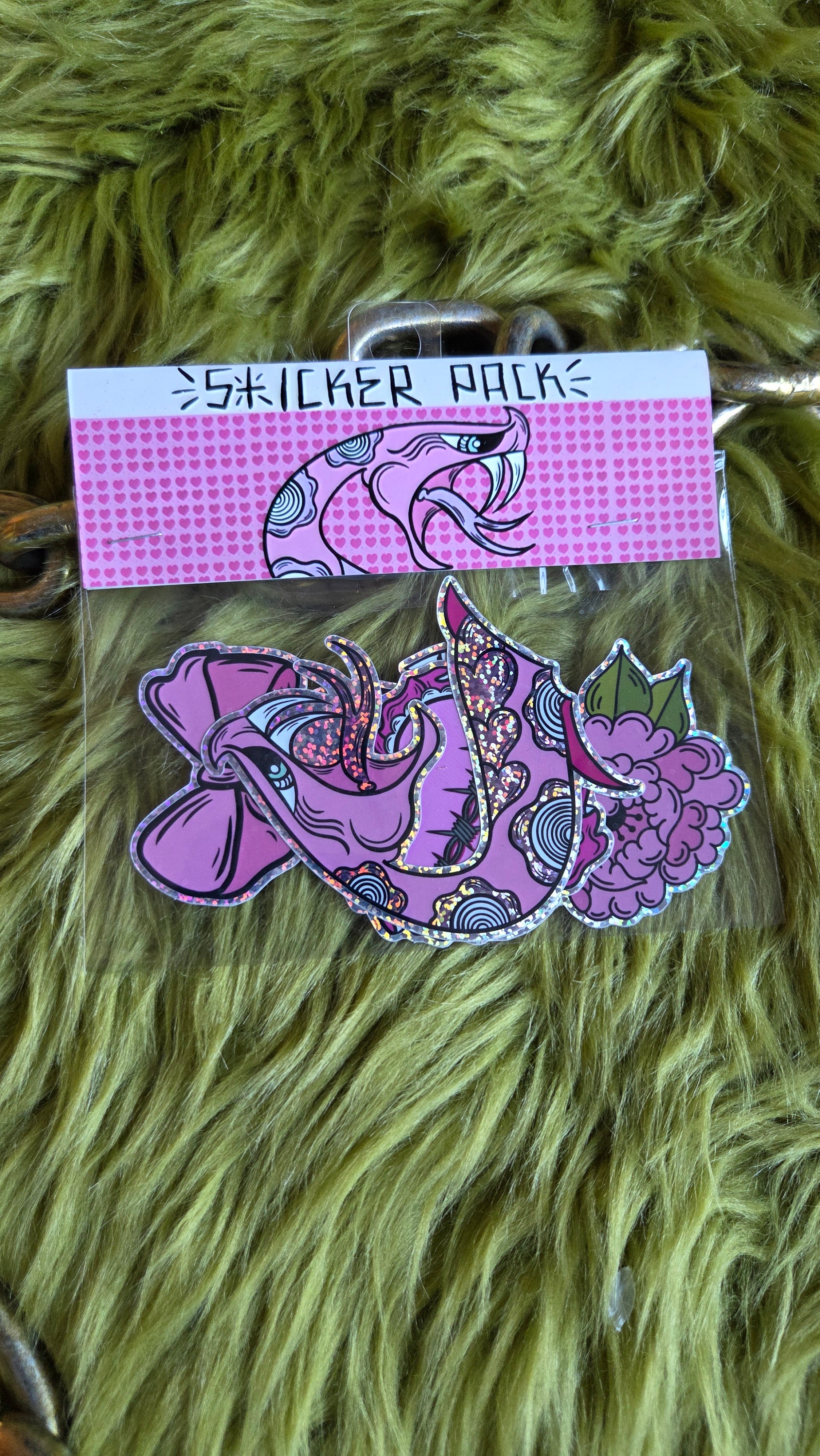 Pink Tattoo Flash Sticker Pack