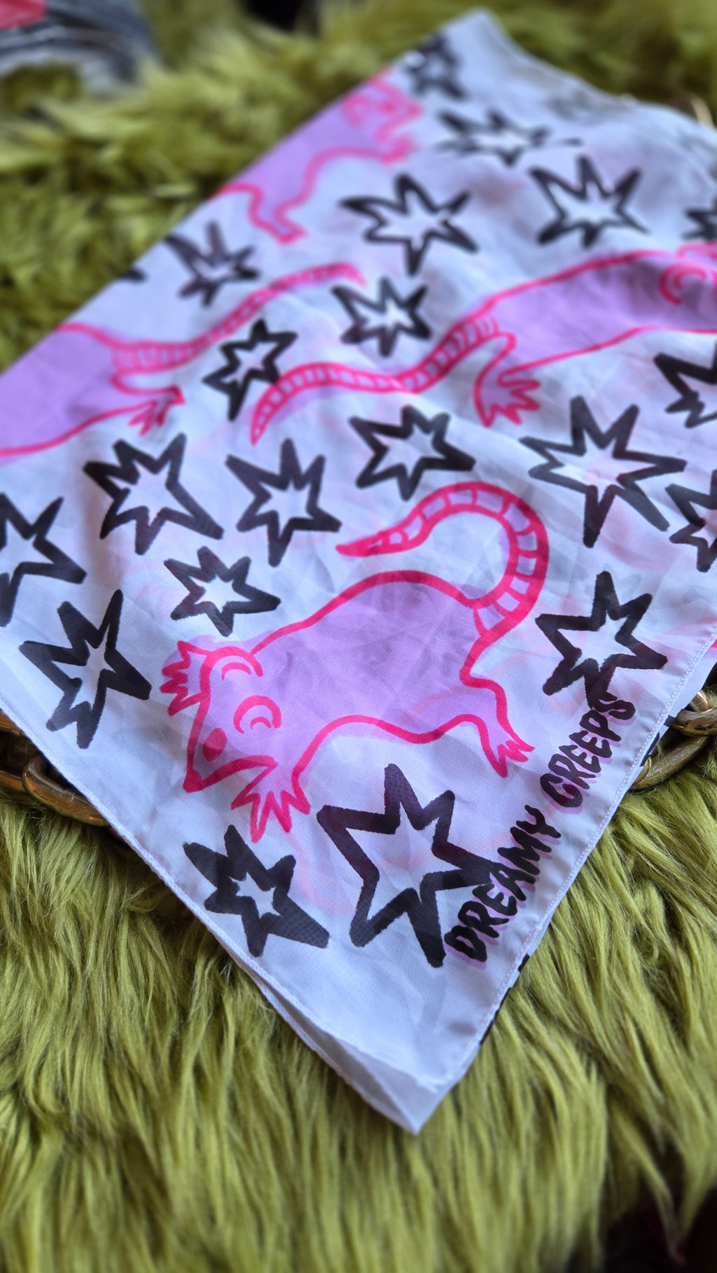 Rats & Lucky Stars Chiffon Scarf