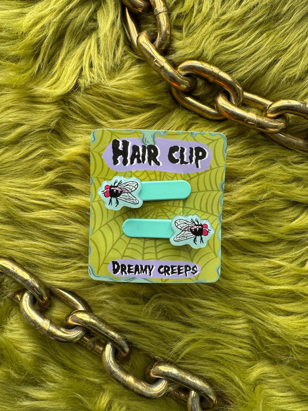 fly hair / book clip