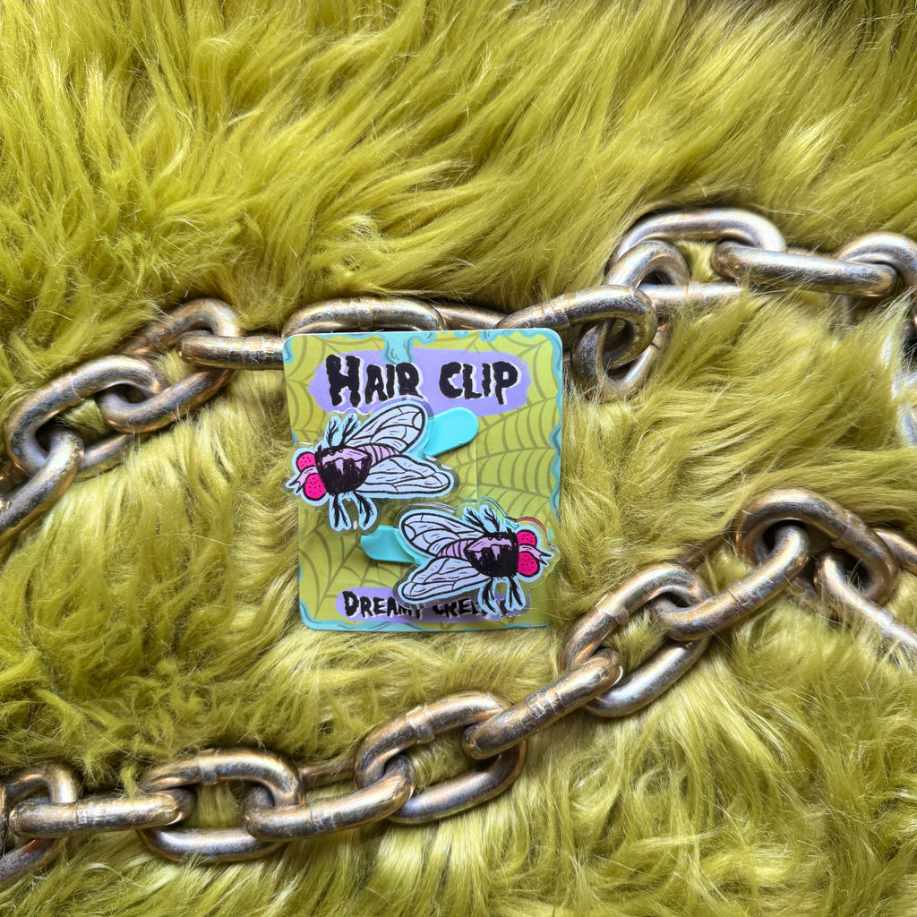 fly hair / book clip