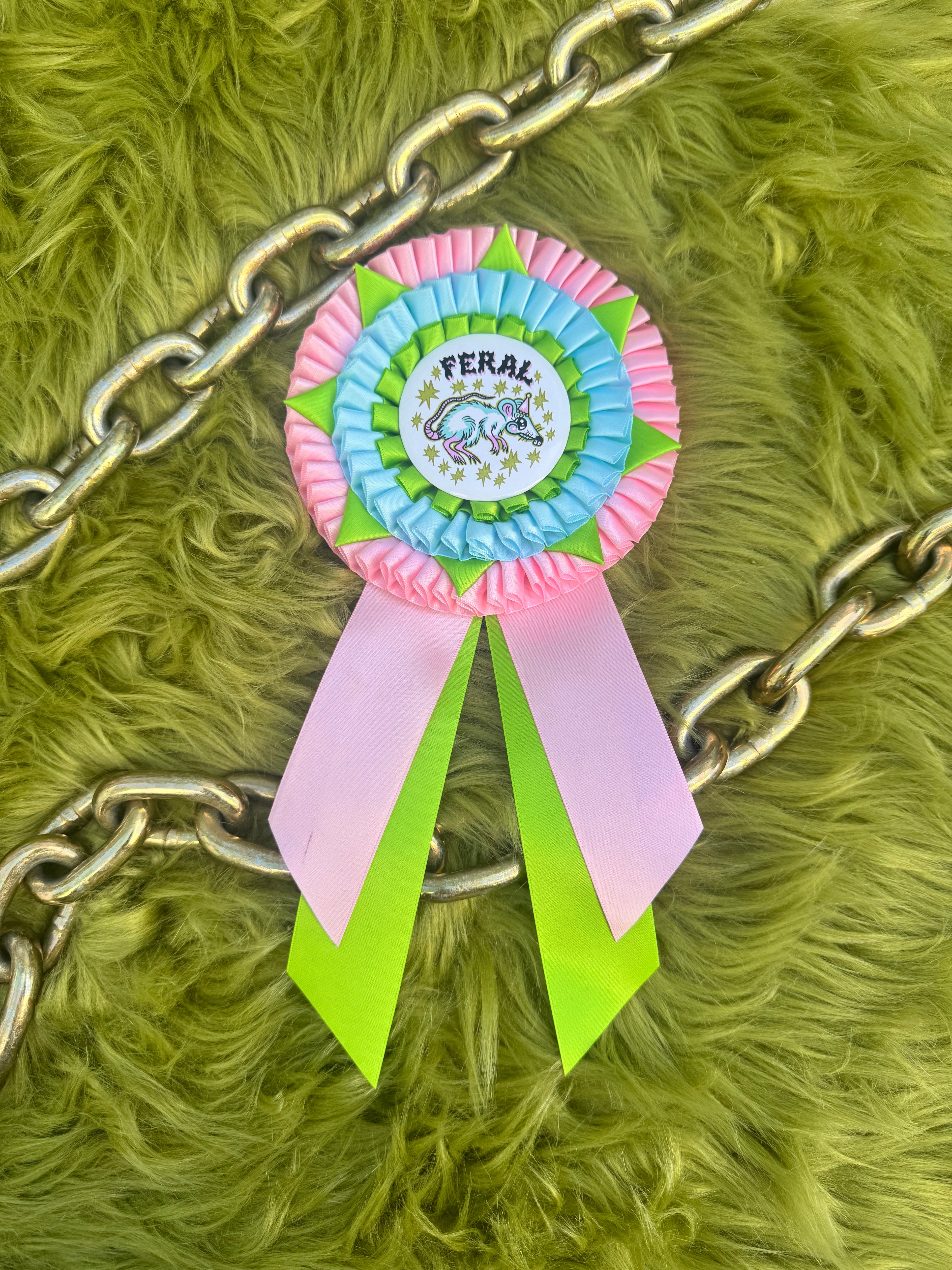 Feral Rat Prize Pin