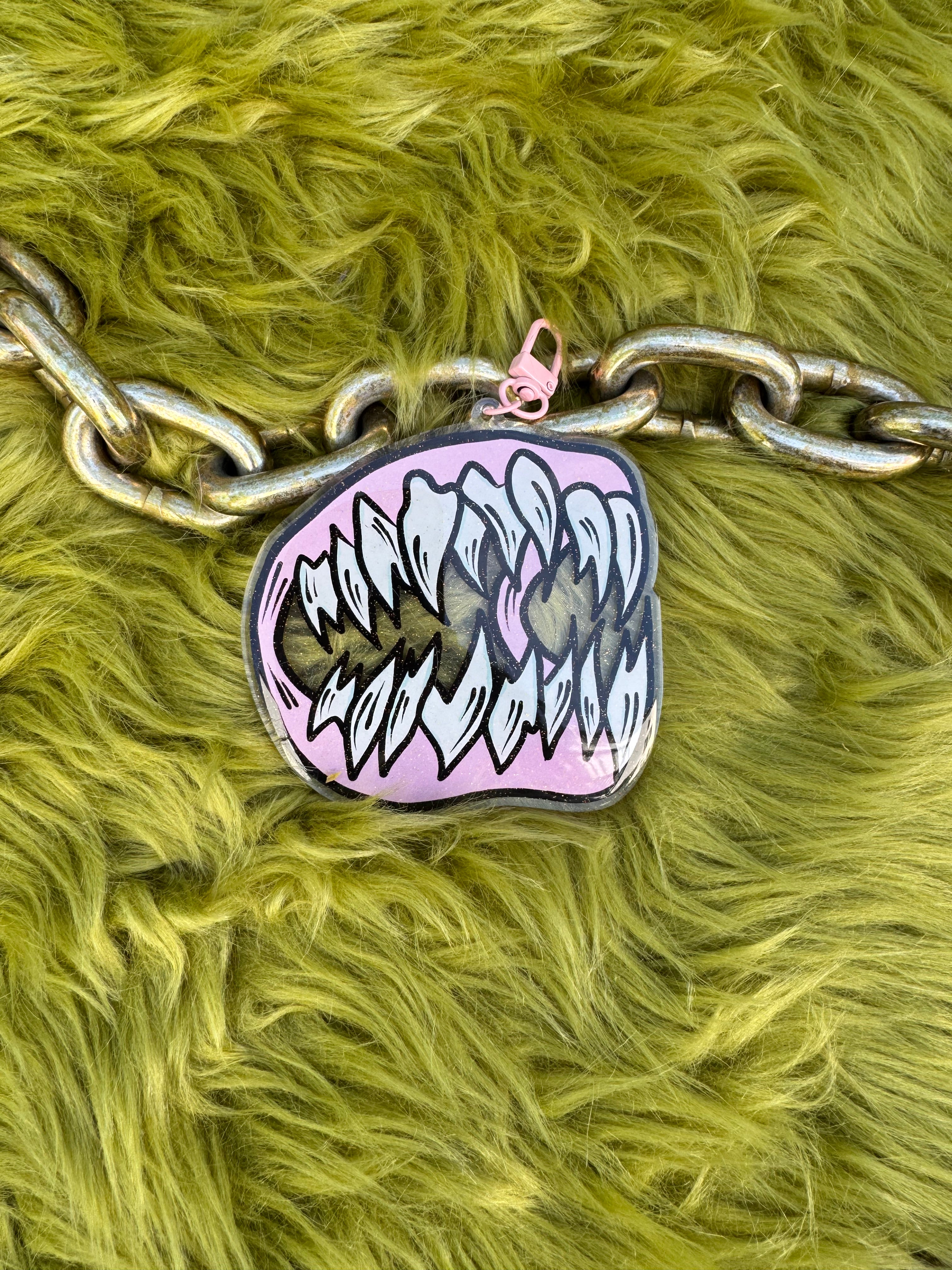 Vampire Teeth Keychain
