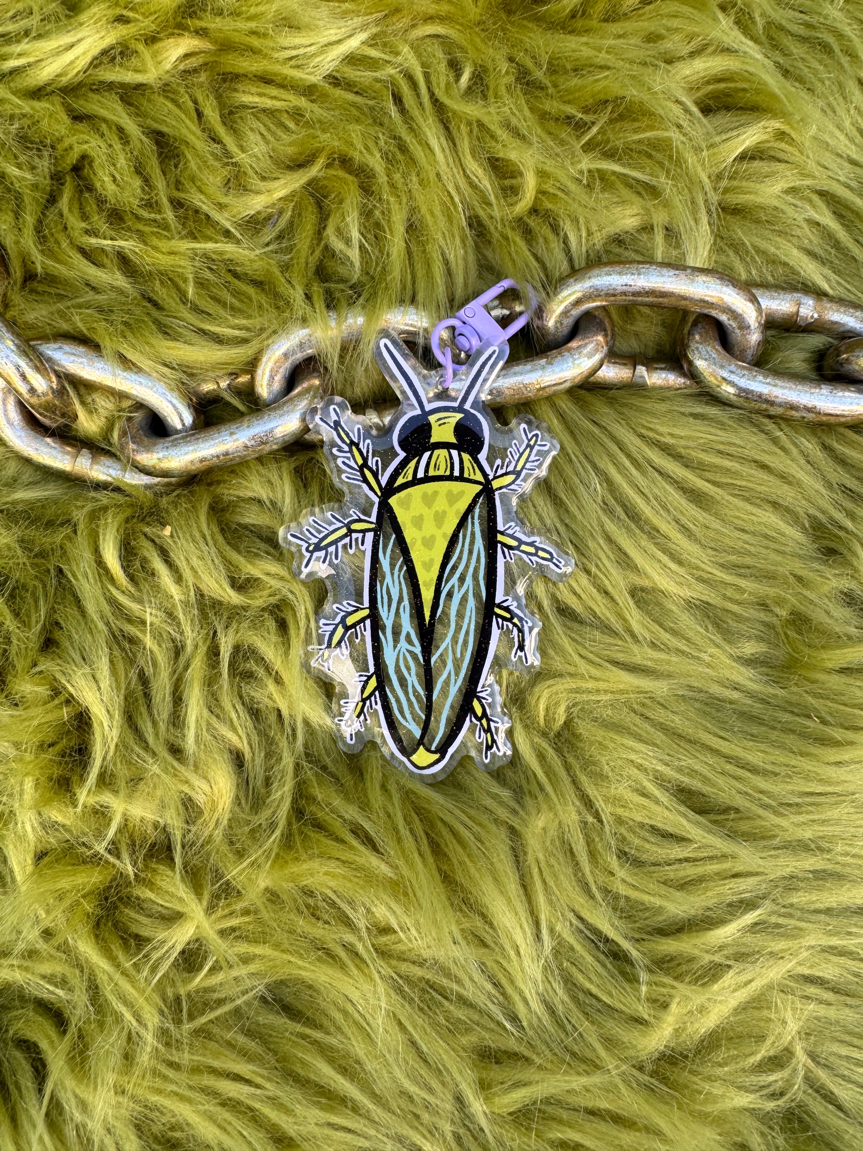 Roach Creepy Krawlie Keychain