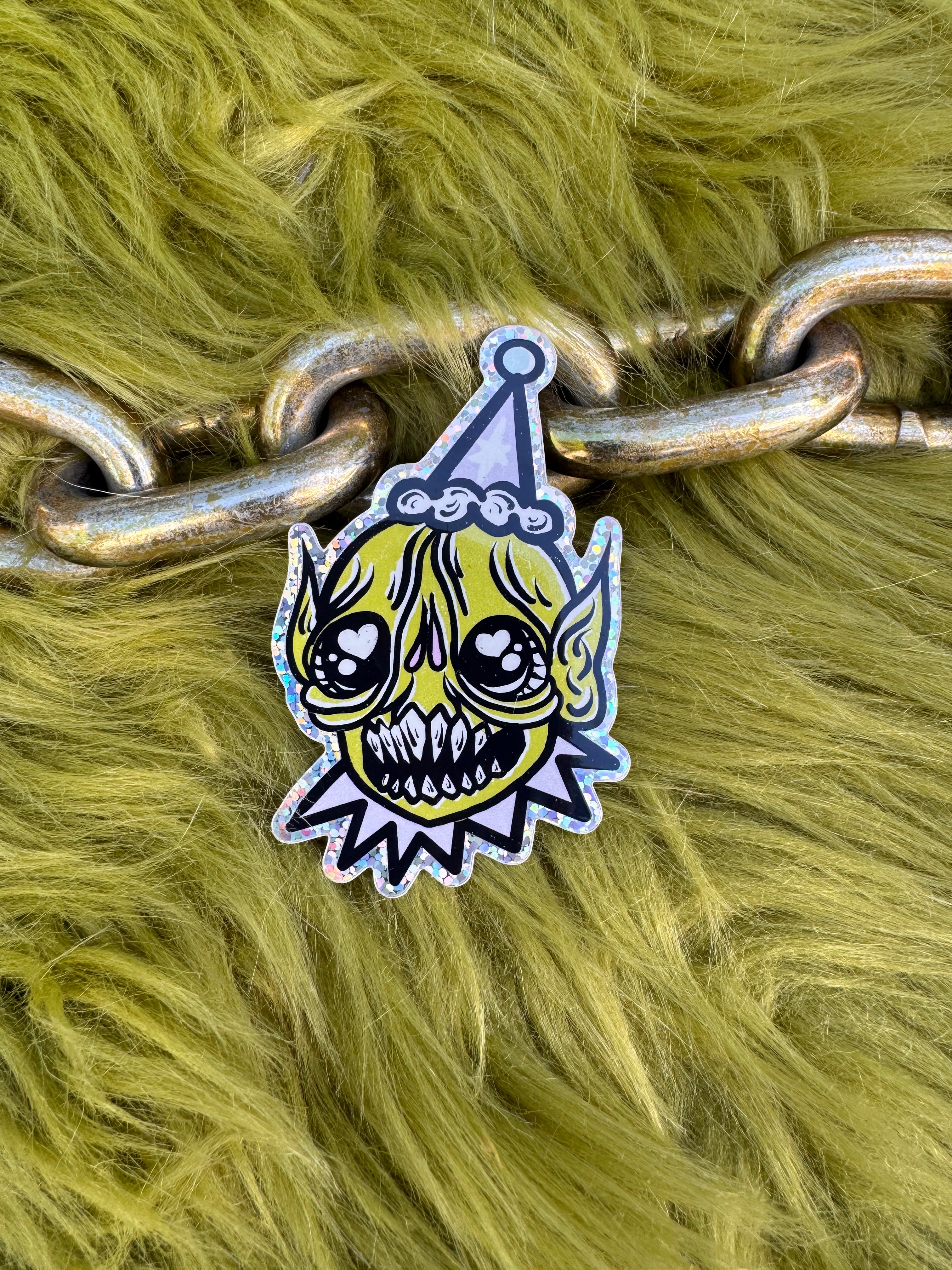 Party Ghoul Green Monster Sticker