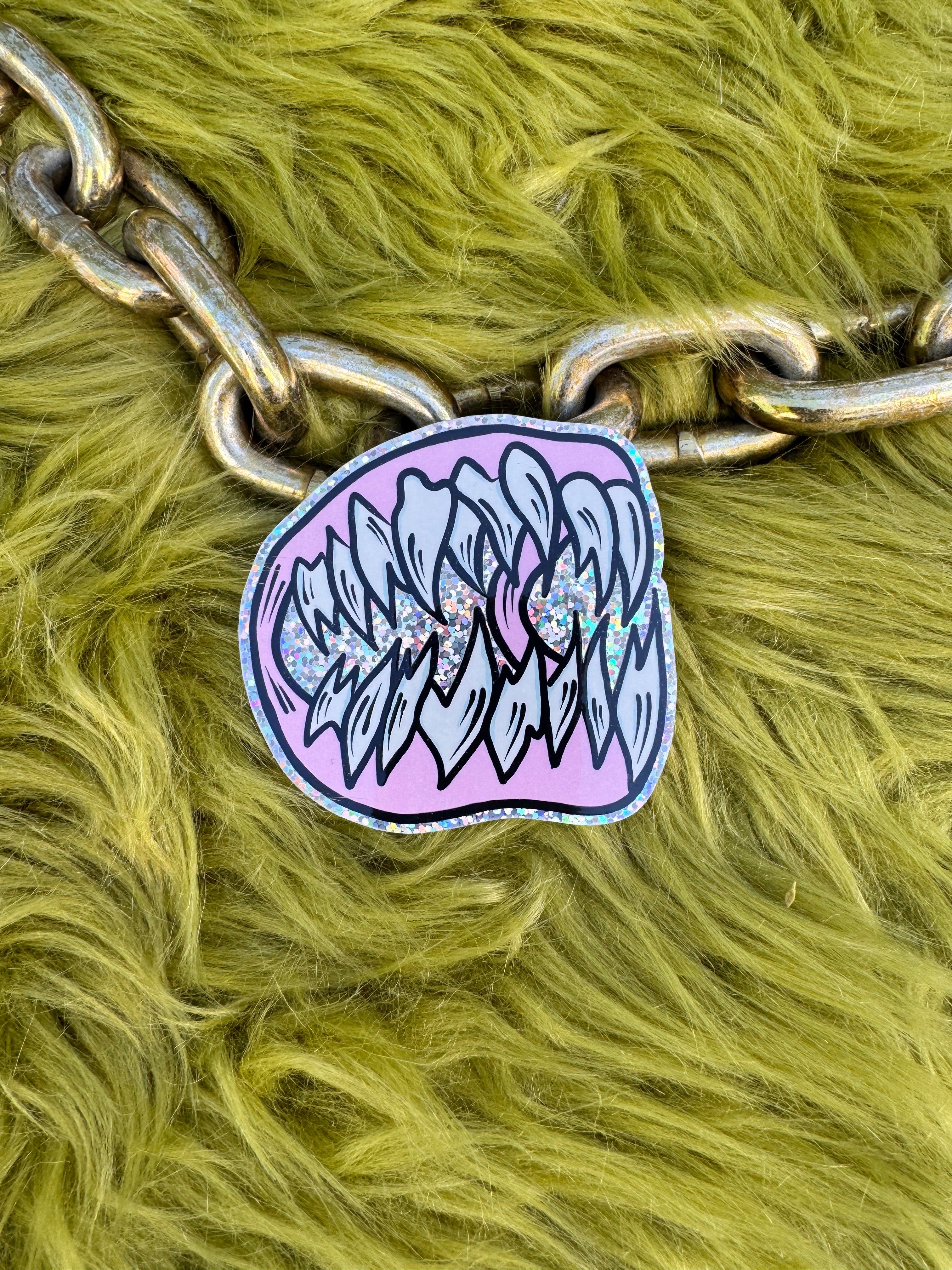 Vampire Teeth Sticker