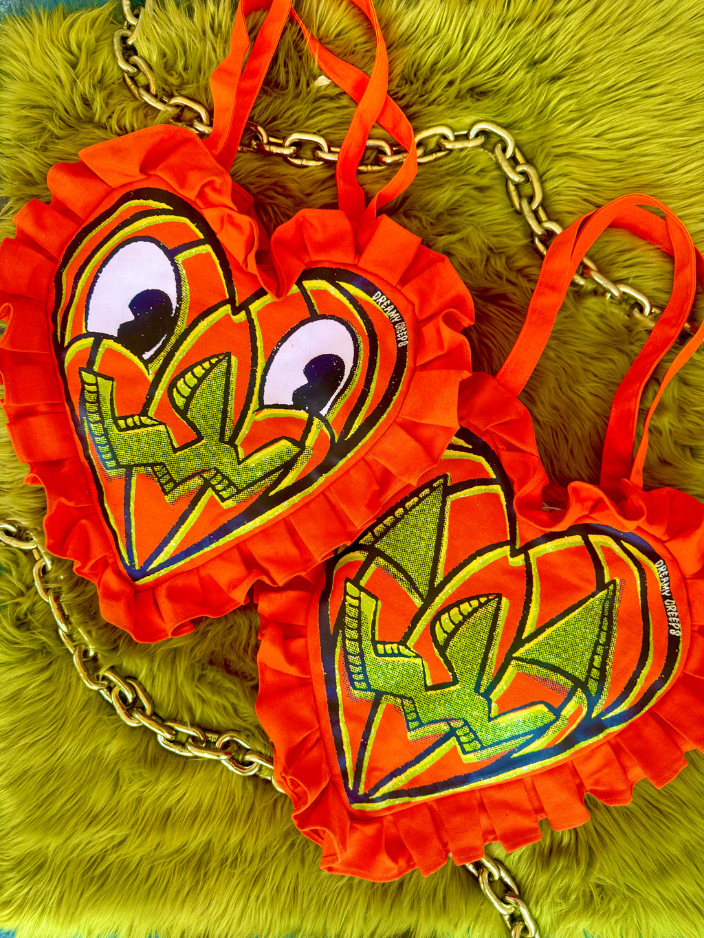 Double Sided Pumpkin Trick or Treat Bag