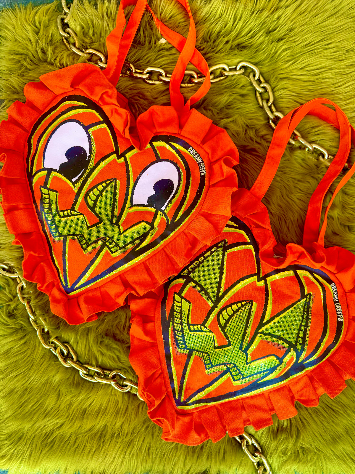 Double Sided Pumpkin Trick or Treat Bag