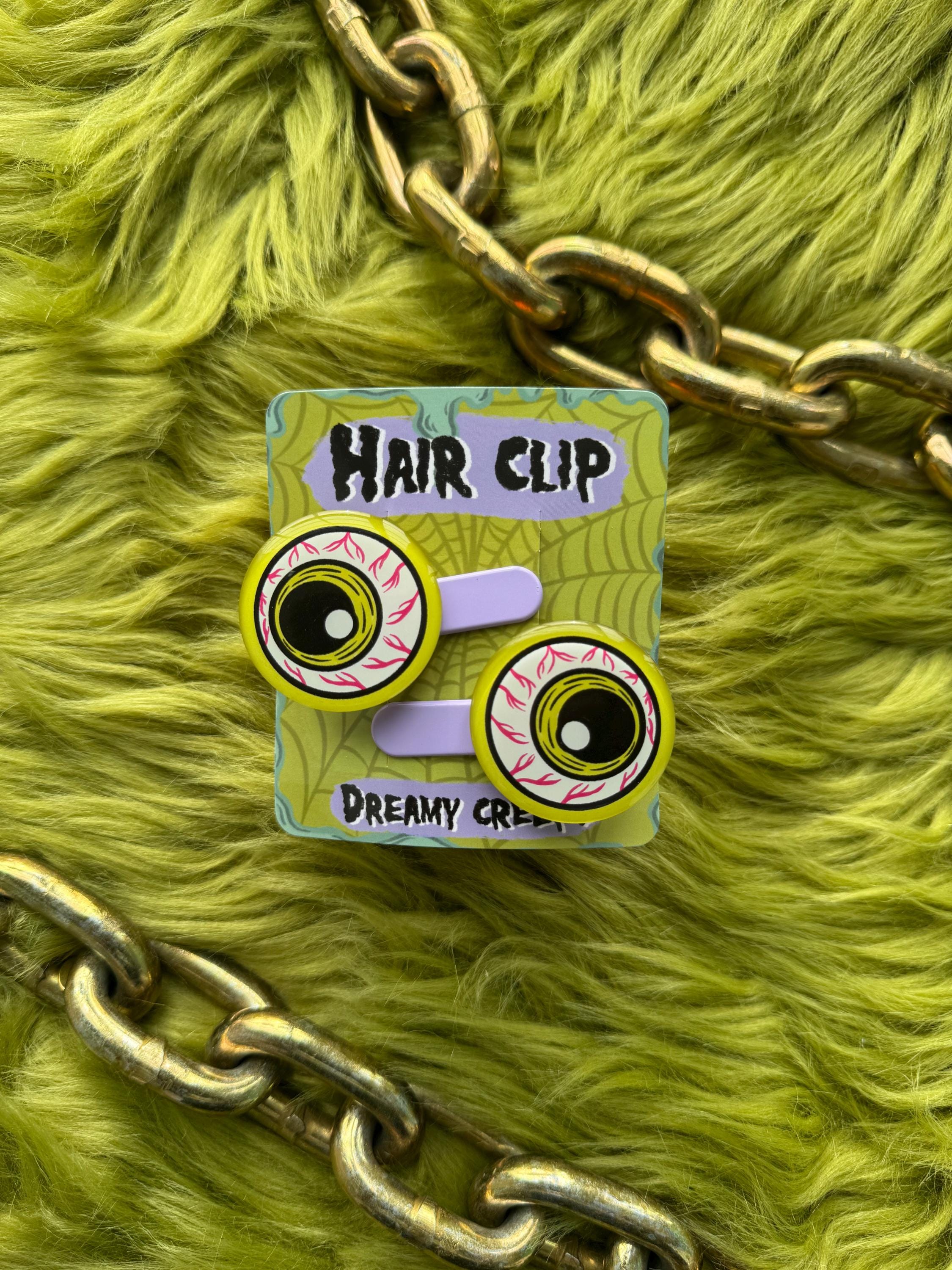 eyeball hair clip