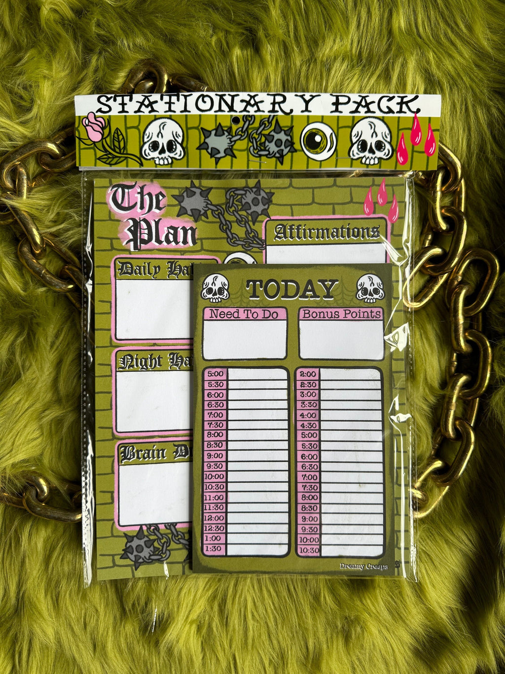 Goal Setting & Day Stationary Pack ADHD Friendly